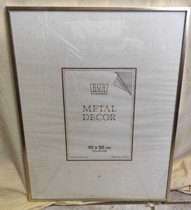 Cadre métal doré