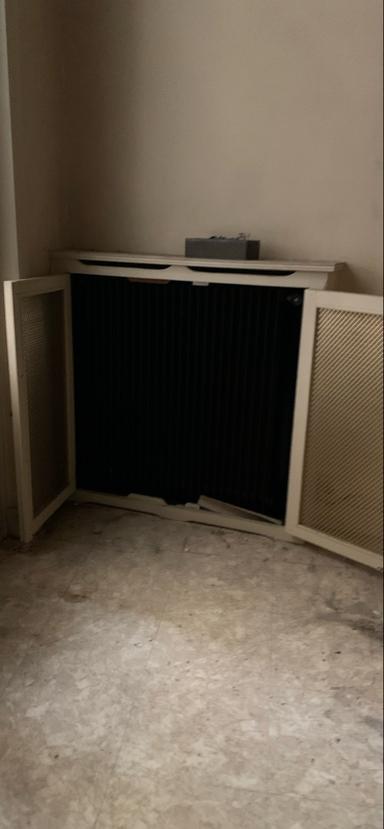 Meuble cache radiateur haut