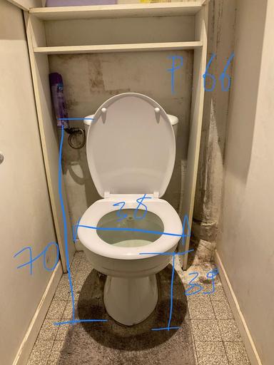 Cuvette WC sur pied