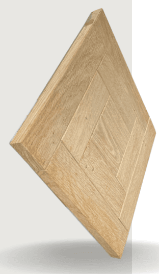 Parquet damier brut
