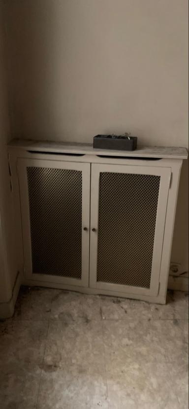 Meuble cache radiateur haut