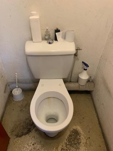 Cuvette WC sur pied